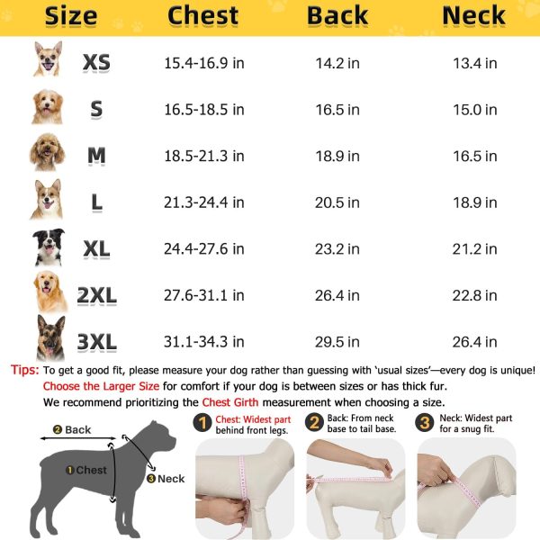 Lukovee Dog Raincoat - Waterproof Rain Jacket with Harness & Removable Hood, Reflective Double Layer Dog Rain Coat Poncho (Y,L)