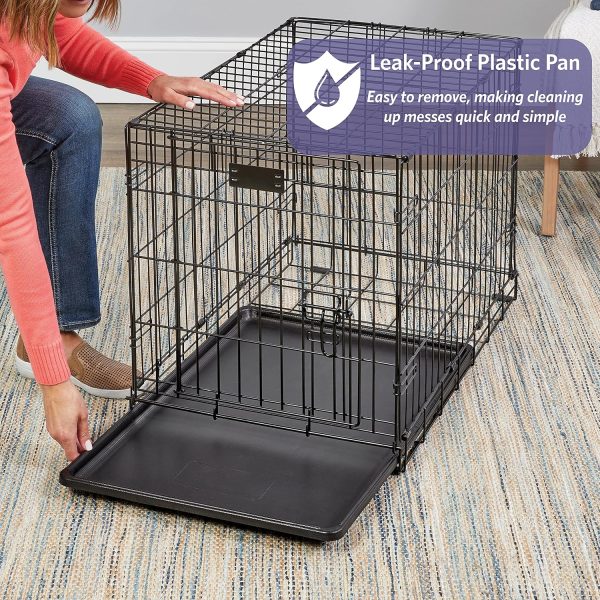 1771314602_A1h4QzJyG2L._AC_SL1500_.jpg MidWest Homes for Pets 24-Inch iCrate Folding Dog Crate with Divider Panel, Leak-Proof Tray & Secure Latches – Metal Wire Kennel for Small Breeds – Portable, Durable & Easy to Assemble