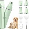 Deluxe 16-Piece Pet Grooming Kit with Carry Bag -Kit for Dogs & Cats – Quiet Clippers, Nail Grinder & Brushes