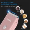 61Aw-9ZTPL._AC_SL1500_.jpg 2-in-1 Professional Dog Grooming Kit - Low Noise, Waterproof, USB Rechargeable, and Safe Ceramic Blade - Gift for Dogs and Cats (Pink)