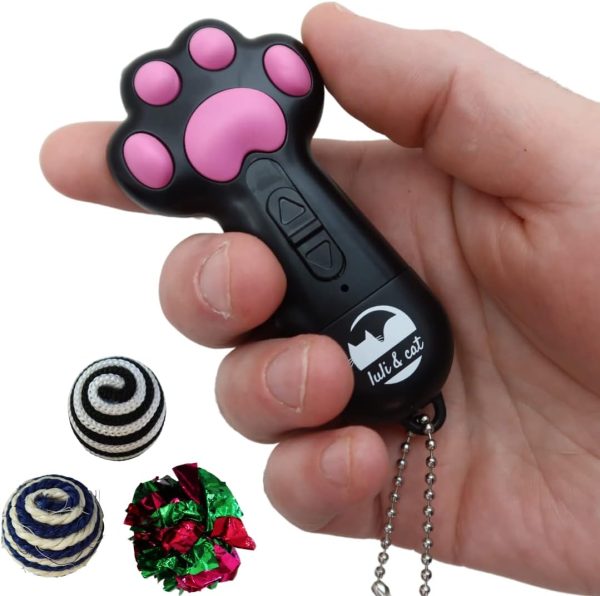611RH65w9nL._AC_SL1080_.jpg Luli & Cat USB-Rechargeable Laser Toy | Multi-Function Interactive Pointer | Cat Toy Gift Set