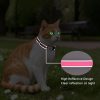 613bcR9ZFvL._AC_SL1500_.jpg Cat Collar with Bells Reflective Cat Collars Breakaway with Oxford Cloth Soft Padding Adjustable Kitten Collar with QR Code(Hotpink)