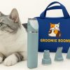 Deluxe 16-Piece Pet Grooming Kit with Carry Bag -Kit for Dogs & Cats – Quiet Clippers, Nail Grinder & Brushes
