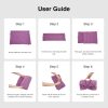 Portable Foldable Dog Bed for Small to Medium Dogs & Cats Under 77lbs, Lightweight Pet Sleeping Mat for Indoor Outdoor Use, Travel Camping Picnic Pet Mat, Sofa Cover (Rose Pink, 39.3 x 27.6 in)