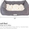 6188GcEsFpL._AC_SL1480_.jpg PetFusion Calming Cuddler Dog & Cat Bed | Anti-Anxiety Dog Bed for Small Dogs; Cats | Loose Blanket Promotes Burrowing (Dogs) & Kneading (Cats) | CertiPUR-US Memory Foam |