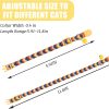 619npONCPAL._AC_SL1500_.jpg ZUFECY Colorful Gradient Breakaway Cat Collar - Adjustable 5.9-11.8in with Safety Bell & Reflective Strips