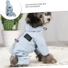 61AT1wF7LnL._AC_SL1256_.jpg Mikikit Waterproof Reflective Breathable Blue Large Dog Poncho Rain Jacket for Dogs and Cats Outdoor Weather Protection
