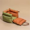 61CAf8DlpbL._AC_SL1500_.jpg FUNNYFUZZY Dog Car Seat for Medium Sized Dogs, Waterproof 3 in 1 Soft Leather Dog Car Bed for Travel and Home,Portable and Safety,Fits Pets Up to 35 lbs(Green)