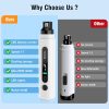 Dog Nail Grinder, 7-Speed Pet Nail Trimmer with LED Light & Sponge Dust Collector, Quiet and Low-Vibration, Painless Paws Grooming for Large Medium Small Dogs, Include Storage Bag