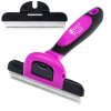 61Hf6q99HL._SL1500_.jpg Deshedding and Grooming Tool - Stainless Steel Knot Detangler Comb for Dogs & Cats, Reduces Shedding by 95% (Pink)