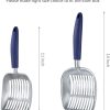 WePet Cat Litter Scoop, Aluminum Alloy Sifter, Kitty Metal Scooper, Deep Shovel, Long Handle, Poop Sifting, Kitten Pooper Lifter, Durable, Heavy Duty, for Litter Box