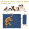 61M30MBUyLL._AC_SL1080_.jpg Portable Dog Mat - Waterproof & Foldable Pet Bed - Ideal for Indoor, Outdoor, Cafes, Travel, Camping, Grooming & Training - 39"x30" - Includes Carry Bag - Durable, Washable & Lightweight - Blue