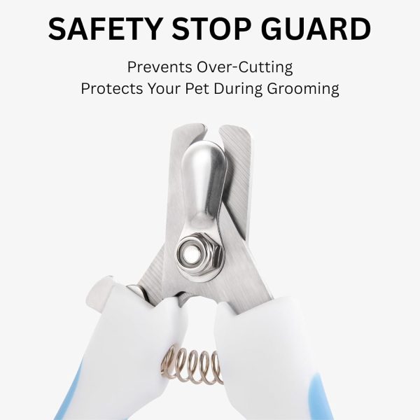 61MZQ4eJWHL._AC_SL1500_.jpg AIXINPET Dog & Cat Nail Clippers and Trimmers - with Free Nail File, Protective Guard to Avoid Over Cutting, Extra Sharp Blade - Suitable for Small to Large Dogs, Puppies, Birds and Rabbits (Large)