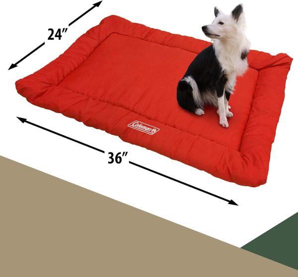 61Wq24qAMDL._AC_SL1500_.jpg Coleman Large Dog Bed for Travel, Roll Up Foldable Packable Pet Mat Travel Beds
