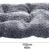 Amazon Basics Cat and Dog Bed and Crate Pad, Machine Washable, Indoor, 40 x 27 x 3.5 inches, Gray