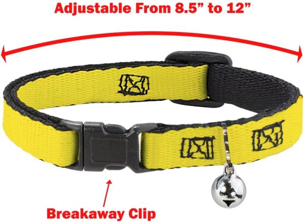 61YBzQadFqL._AC_SL1000_.jpg Buckle-Down Breakaway Cat Collar - Beauty & the Beast Story Script - 1/2" Wide - Fits 8-12" Neck - Medium