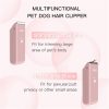 61fg9RMNS9L._AC_SL1500_.jpg 2-in-1 Professional Dog Grooming Kit - Low Noise, Waterproof, USB Rechargeable, and Safe Ceramic Blade - Gift for Dogs and Cats (Pink)