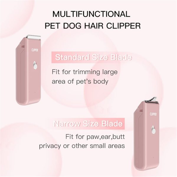 61fg9RMNS9L._AC_SL1500_.jpg 2-in-1 Professional Dog Grooming Kit - Low Noise, Waterproof, USB Rechargeable, and Safe Ceramic Blade - Gift for Dogs and Cats (Pink)
