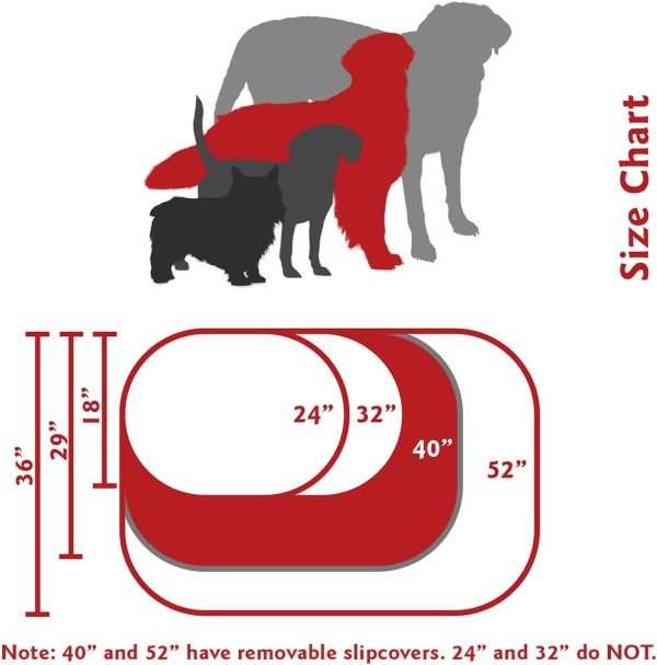61mDm4rXJYL._AC_SL1275_.jpg Majestic Pet 40 Inch Large Washable Dog Bed, Orthopedic Donut Cuddle Furniture for Big Dogs, Soft and Cozy Faux Suede Calming Pet Crate Pad & Mat, Fluffy Pet Bed - Gray