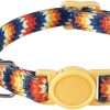 61mbB7BHUbL._AC_SL1500_.jpg ZUFECY Colorful Gradient Breakaway Cat Collar - Adjustable 5.9-11.8in with Safety Bell & Reflective Strips