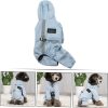 61rUAQr3xeL._AC_SL1218_.jpg Mikikit Waterproof Reflective Breathable Blue Large Dog Poncho Rain Jacket for Dogs and Cats Outdoor Weather Protection