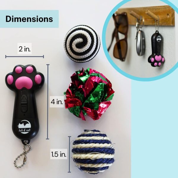61sVKWXrn9L._AC_SL1080_.jpg Luli & Cat USB-Rechargeable Laser Toy | Multi-Function Interactive Pointer | Cat Toy Gift Set