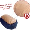 Majestic Pet 40 Inch Bagel Calming Dog Bed Washable – Cozy Soft Round Dog Bed with Spine Support for Dogs to Rest their Head - Fluffy Donut Dog Bed 40x29x9 (Inch) - Round Pet Bed Large – Blue