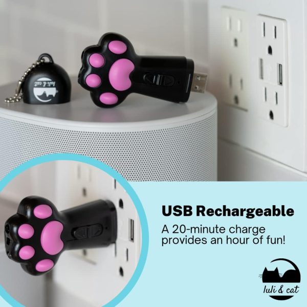 61vSfgNw5AL._AC_SL1080_.jpg Luli & Cat USB-Rechargeable Laser Toy | Multi-Function Interactive Pointer | Cat Toy Gift Set