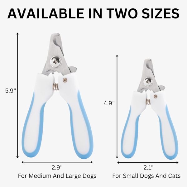61xUaDM5jxL._AC_SL1500_.jpg AIXINPET Dog & Cat Nail Clippers and Trimmers - with Free Nail File, Protective Guard to Avoid Over Cutting, Extra Sharp Blade - Suitable for Small to Large Dogs, Puppies, Birds and Rabbits (Large)