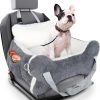 71Dw0qjzkL._AC_SL1500_.jpg 25.5"x24.3"x11" Dog Car Seat for Small Dogs & Cats, Dog Booster Car Seat with Plush Cushion, Non-Slip Bottom & Safety Leash, Cats Bed with Side Pocket for Sedan, SUV and Truck, Washable