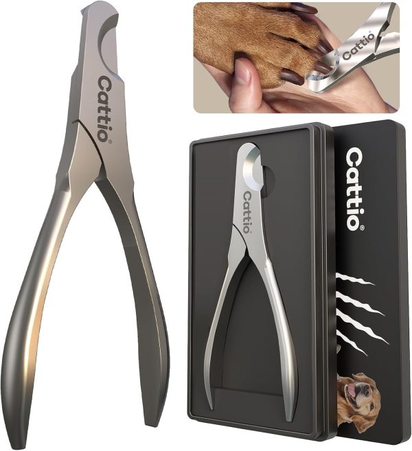 71uum2dY3L._AC_SL1500_.jpg Dog Nail Clippers - All Steel Material, Built-in Spring,Heavy Duty Dog Nail Trimmer Full Metal Razor Sharp Professional for All Dogs Cats with Thick Toena,Dog Nail Trimmers