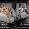 JACKO & CO Premium Medium Dog Car Seat – Safe & Cozy Travel Bed for Small & Med Dogs, Puppies, Pets under 40lbs, Clip-On Leash, Side Pockets, Water-Resistant, Machine Washable (Black Medium (25-40lbs)