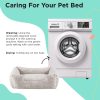 Best Friends by Sheri Soothe & Snooze Lounge Lux Memory Foam Rectangular Dog Bed, Washable, Oyster, Large 36" x 27"