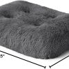 715tOTACbPL._AC_SL1500_.jpg Bedsure Washable Large Dog Bed for Crate, Faux Fur Dog Crate Pad for Large Breed, Plush Soft Comfort Dogs Sleeping Mat, Anti-Slip Pet Kennel Pad, 35" x 23", Dark Grey