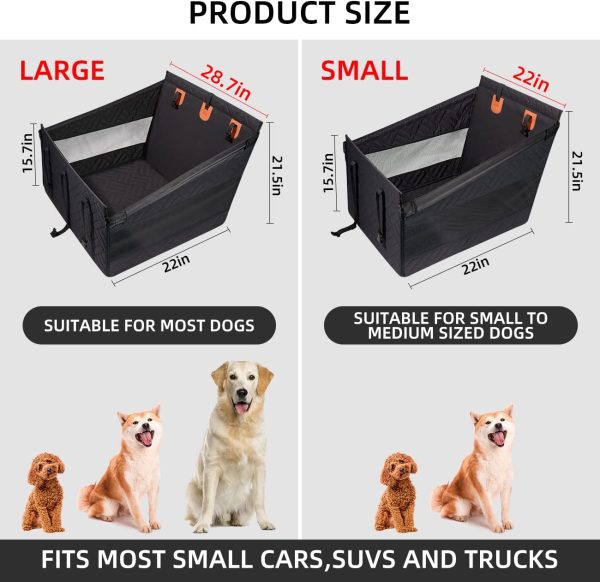 717DHH-lOyL._AC_SL1300_.jpg Large Dog Car Seat,Back Seat Extender for Dogs,Waterproof Medium Dog Seat Cover for Backseat, Pet Bed for Car Hammock(Black-L)