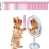 718Y6B52IxL._AC_SL1500_.jpg 3 Pcs Stainless Steel Grooming Combs for Matted and Tangled Long Hair - Pet Guide Clippers for Dog and Cat