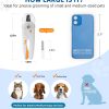 Pet Nail Clipper with Light for Cats & Small Dogs Puppies, Ultra Bright LED to Illuminate Nail Bloodline to Avoid Over Cutting, Extra-Sharp and Durable Cat Claw Trimmer with Nail File (White)