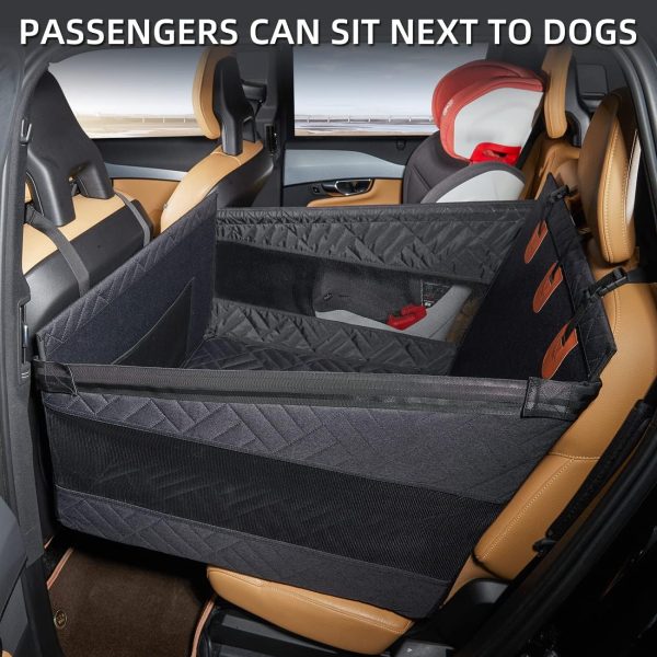 7192XXTo23L._AC_SL1300_.jpg Large Dog Car Seat,Back Seat Extender for Dogs,Waterproof Medium Dog Seat Cover for Backseat, Pet Bed for Car Hammock(Black-L)