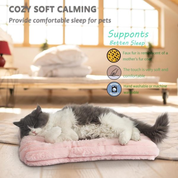 7198pPuQcNL._AC_SL1500_.jpg Extra Small Dog Crate Pad 18 x 12 Dog Beds for Tiny Dogs Deluxe Corduroy Fleece Fluffy Comfy Kennel Pad Washable Cute Flat Cat Bed Mat Pink Pet Sleeping Cushion for Mini Small Puppy Breeds XS