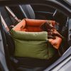 719xupaLXjL._AC_SL1500_.jpg FUNNYFUZZY Dog Car Seat for Medium Sized Dogs, Waterproof 3 in 1 Soft Leather Dog Car Bed for Travel and Home,Portable and Safety,Fits Pets Up to 35 lbs(Green)
