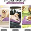 Portable Foldable Dog Bed for Small to Medium Dogs & Cats Under 77lbs, Lightweight Pet Sleeping Mat for Indoor Outdoor Use, Travel Camping Picnic Pet Mat, Sofa Cover (Rose Pink, 39.3 x 27.6 in)