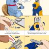 PETHROOM] Professional Dog Nail Clipper with Transparent Guard & Nail File | Adjustable Cutting Length (1-3mm) Sturdy, Durable Stainless Steel Blade | Nail Trimmer for Pets Avoid Overcutting