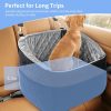Car Dog Bed - Memory Foam Puppy Car Booster Seat with Safety Leash, Washable, Medium/Small Dogs
