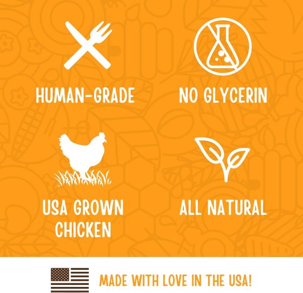 71DJexSSbpL._AC_SL1500_.jpg Full Moon Chicken Jerky Healthy All Natural Dog Treats Human Grade Made in USA Grain Free 12 oz
