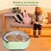 2-in-1 Convertible Pet Sling Carrier & Bed - with Breathable Mesh, Adjustable Strap & Pocket，for Travel, Vet Visit & Home Use, Up to 22lbs (G)