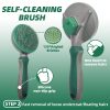 71GpRnt6E1L._SL1500_.jpg Pet Grooming Kit - 7 PCS Green Deshedding Brush Set with Undercoat Rake, Slicker Brush, Bath Brush & Nail Clipper for Short & Long-Haired Dogs and Cats