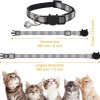 71Ik9IfQo7L._AC_SL1500_.jpg MJIYA Cat Collar with Bell, Breakaway Grid Collar with Plastic Buckle, Light Adjustable, Nylon, Kitty Collars
