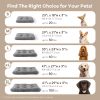 Mora Pets Dog Bed Comfy Dog Crate Beds Plush Pet Sleeping Mat Washable Pets Mattress Anti-Slip Crate Mat Soft Kennel Pad for Large, Medium, Small Dogs Cats Breeds, 35" x 23", Grey