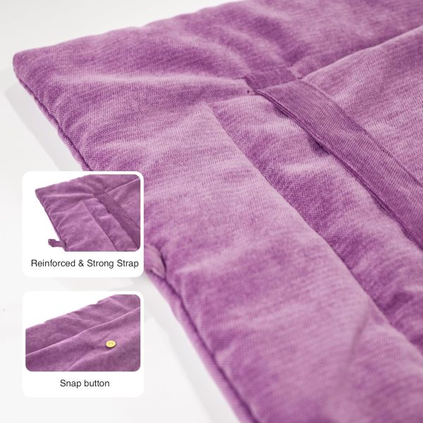 Portable Foldable Dog Bed for Small to Medium Dogs & Cats Under 77lbs, Lightweight Pet Sleeping Mat for Indoor Outdoor Use, Travel Camping Picnic Pet Mat, Sofa Cover (Rose Pink, 39.3 x 27.6 in)