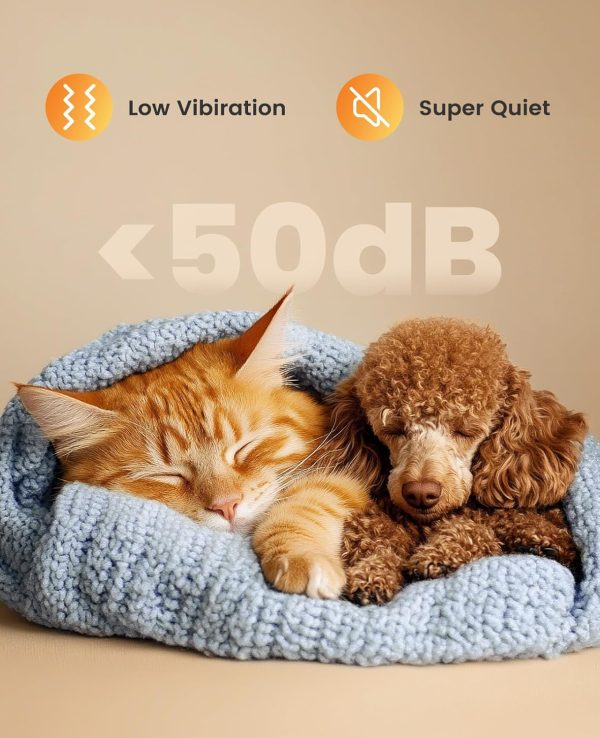 71LkyAqkGaL._AC_SL1500_.jpg oneisall Cat Grooming Kit, 3 in 1 Quiet Cat Clippers for Thick Matted Paw Hair Trimmer, Heavy Coat Butt Shaver Cordless Pet Clippers Fur Trimmer for Dogs and Other Small Animals at Home Travel